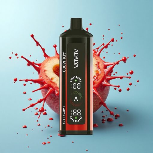 Adalya ADL 16000 PRO Puffs Дама Убиец: Стален Тръбен Дизайн с USB-C