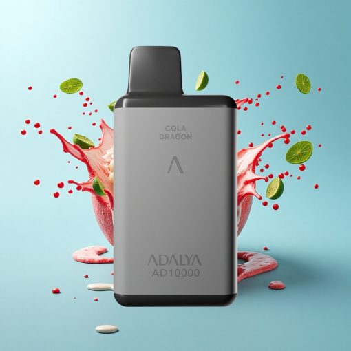 Adalya AD 10000 Puffs Минт Точка Син Светодиоден Алуминий