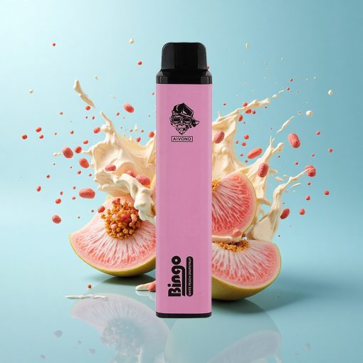 Aivono Aim Bingo 4000 Puffs Бял праскова грейпфрут компактен 10 мл 1000mAh