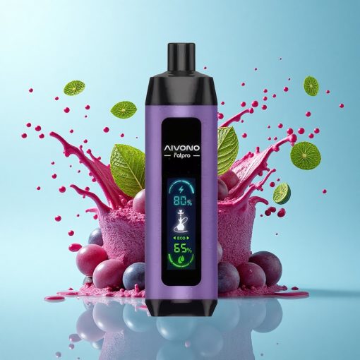 Aivono Aim Fatpro 22000 Puffs Гроздова Мента с 5% Никотин и 28мл Течност