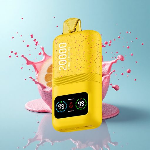 Aivono Aim Magic 20000 Puffs Розов лимонен лед с двойна мрежа и LCD дисплей