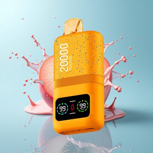 Aivono Aim Magic 20000 Puffs Праскова Лед с Двойни Мрежи и LCD Дисплей