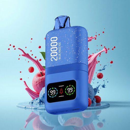 Aivono Aim Magic 20000 Puffs Синьо Малинов Лед с Двойни Мрежи и LCD Дисплей