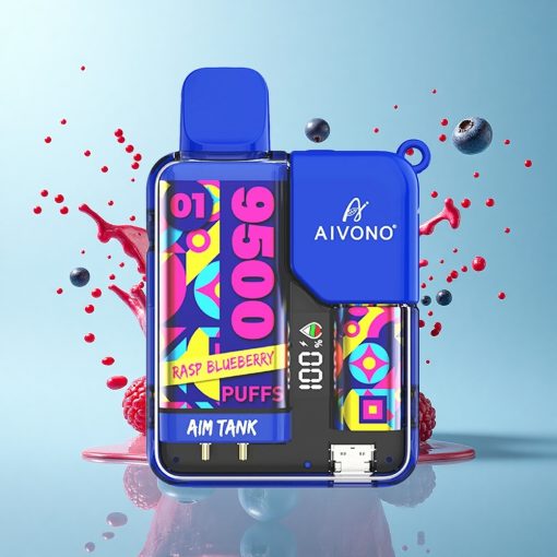 Aivono Aim Tank 9500 Puffs Малинов Боровинков 18мл 650мАч LCD