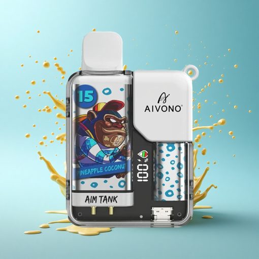 Aivono Aim Tank 9500 Puffs Ананас Кокос 18мл 650мАч LCD