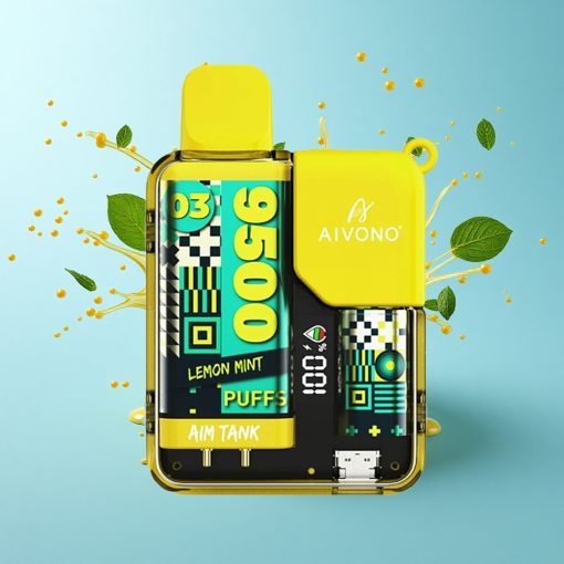 Aivono Aim Tank 9500 Puffs Лимон Мента 18мл 650мАч LCD