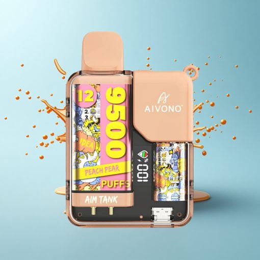Aivono Aim Tank 9500 Puffs Праскова круша 18мл LCD