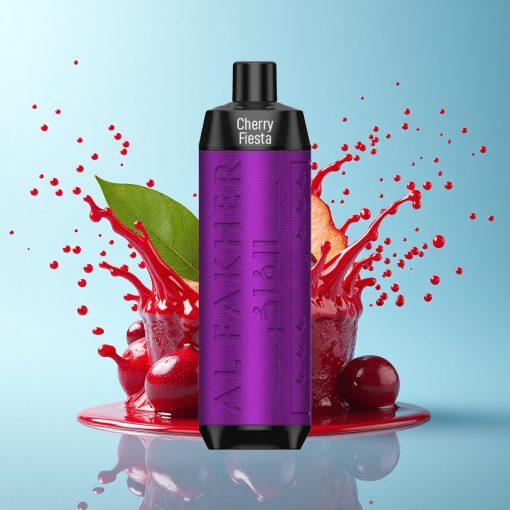 Al Fakher Crown Bar 8000 Crystal Черешов Фестивал с USB Type-C и 18ml Е-Течност