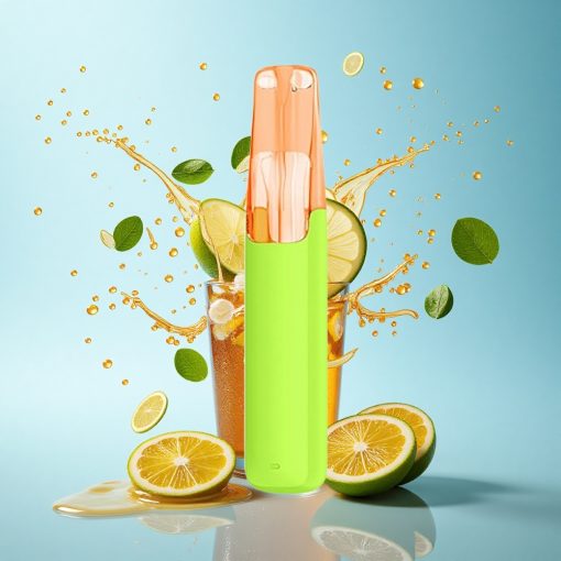 Snowplus Dash 4000 Puffs Игристо Леден Чай Лимон с Керамичен Атомайзер и 7,5 мл Течност