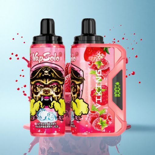 VapSolo VIKING 12000 Puffs Ягода Малина Лед 22мл Тип-C