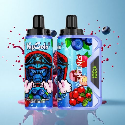 VapSolo VIKING 12000 Puffs Черница Вишна Боровинка Тип-C 22мл