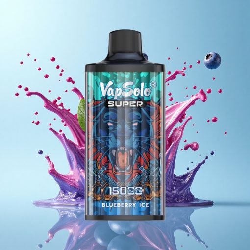 Vapsolo Super 15000 Puffs Боровинков Лед 40мл 850мАч Mesh