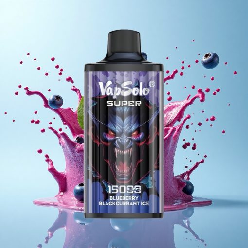 Vapsolo Super 15000 Puffs Боровинка Касис Лед 40мл 850mAh