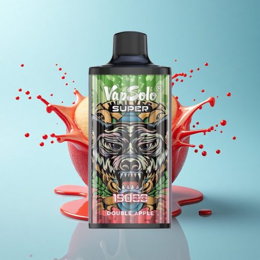 Vapsolo Super 15000 Puffs Двойна Ябълка 40мл Type-C 850мАч