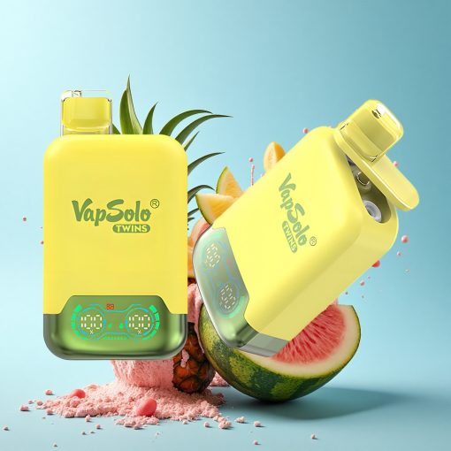 Vapsolo Twins 20000 Puffs Ананас Кокос и Диня Лед с 40 мл и Тип-C