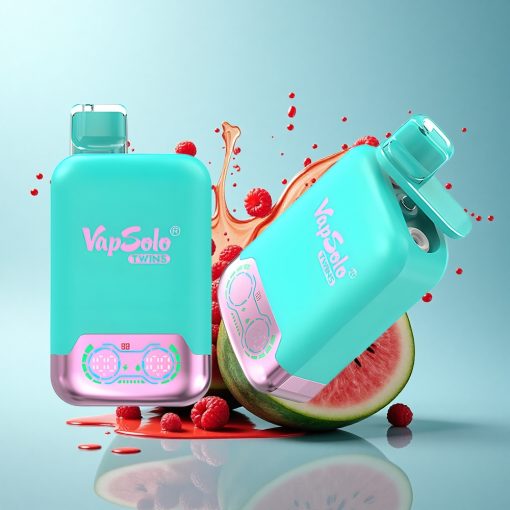 Vapsolo Twins 20000 Puffs Тройна Пъпеш & Малина Диня 40ml Type-C