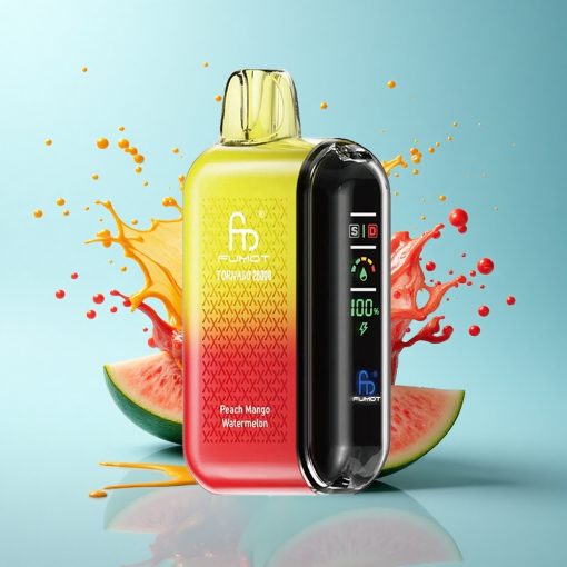 Fumot Tornado 20000 Puffs Праскова Манго Диня с Dual Mesh Coil и Smart Display