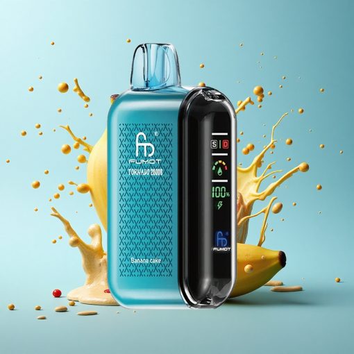Fumot Tornado 20000 Puffs Бананова Торта с Двойна Мрежа и Интелигентен Дисплей