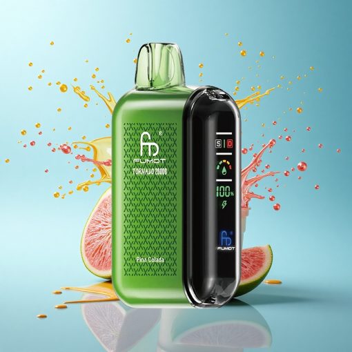 Fumot Tornado 20000 Puffs Ананасова Колада с Двойна Мрежова Намотка и Интелигентен Дисплей