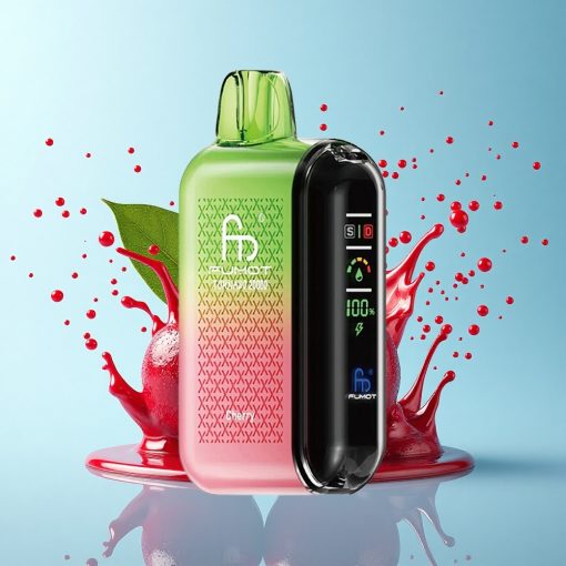 Fumot Tornado 20000 Puffs Черешка Дуал Мрежа Интелигентен Дисплей