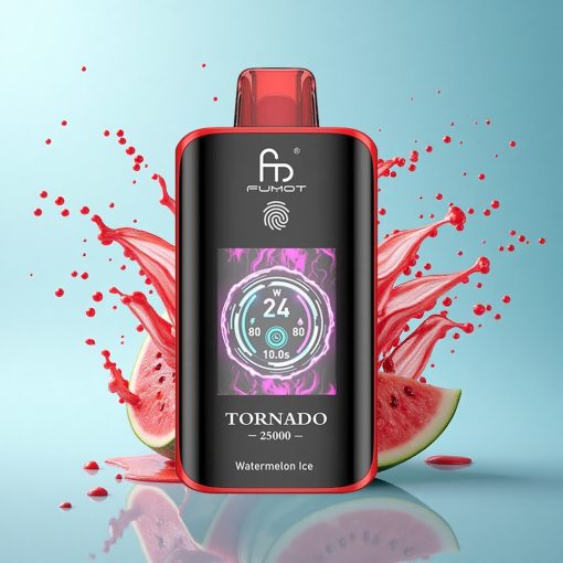 Fumot Tornado 25000 Puffs Динена Ледена Екран 700mAh Тип-C