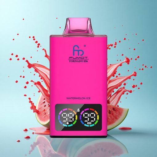 Fumot Tornado 35000 Puffs Динена Ледена Dual Mesh Бързо Зареждане RGB