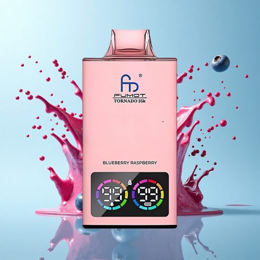 Fumot Tornado 35000 Puffs Боровинка Малина Двойна Мрежа Бързо Зареждане