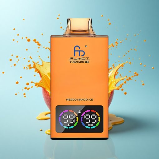 Fumot Tornado 35000 Puffs Мексико Манго Лед с Двойна Мрежа и RGB Осветление