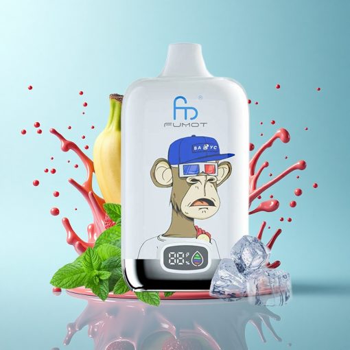 Fumot Tornado Digital Box 12000 Puffs Ягода Банан Мрежа 20ml 550mAh