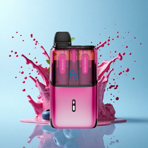 Fumot Ultra T32000 Puffs Синьо Малинов Лед 24мл 800mAh Бързо Зареждане