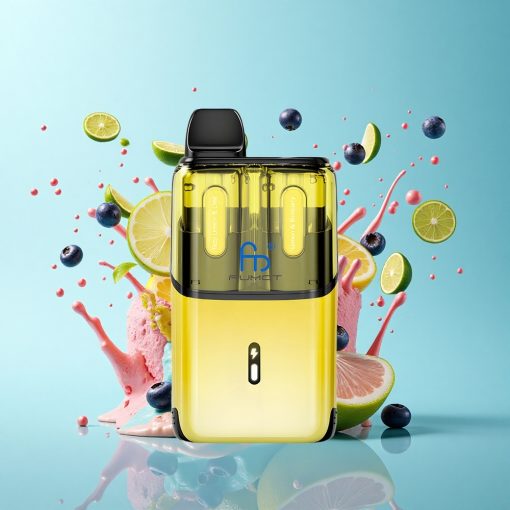 Fumot Ultra T32000 Puffs Газовит Лимон & Боровинка с Напредъчна Мрежеста Намотка и Бързо Зареждане Тип-C