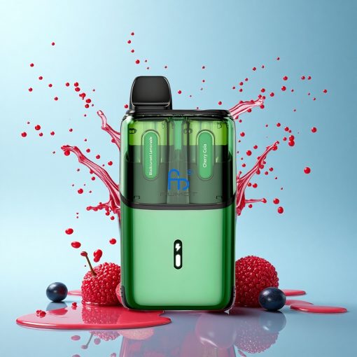 Fumot Ultra T32000 Puffs Черен фурна с лимонада - вишнова кола с напреднала мрежеста намотка и бързо зареждане