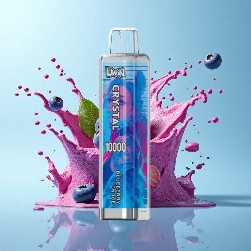 Uwin Crystal 10000 Puffs Боровинка На Лед с RGB Осветление и 18мл Капацитет