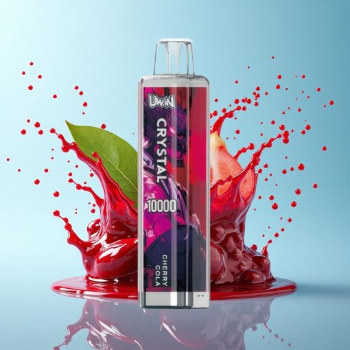 Uwin Crystal 10000 Puffs Черешова Кола RGB Кристал с Мрежеста Намотка