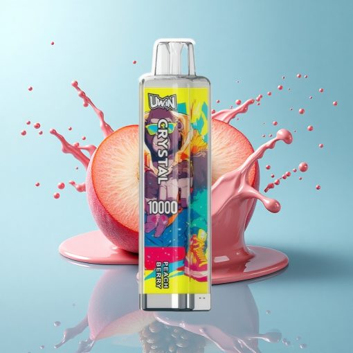 Uwin Crystal 10000 Puffs Перлена Ягода с RGB светлини и бързо зареждане