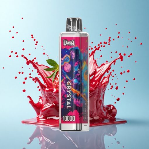Uwin Crystal 10000 Puffs Ягода Журавка Череша RGB Светлинен Мрежов Катуш