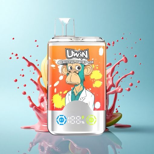 Uwin Crystal Twins 40000 Puffs Ягодово-бананова любов 32мл 850mAh Тип-C
