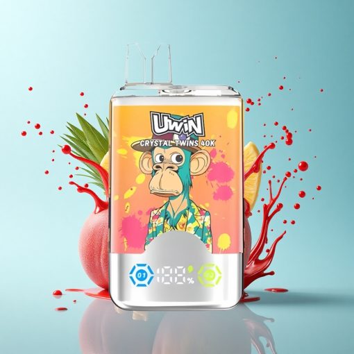 Uwin Crystal Twins 40000 Puffs Праскова Манго Ананас Две Вкуса 32мл