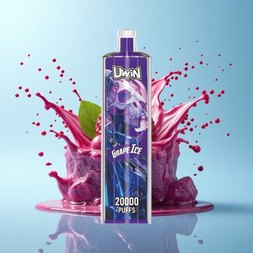 Uwin Shisha Hookah Crystal 20000 Puffs Гроздов лед - 22мл - Мрежова намотка