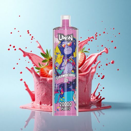 Uwin Shisha Hookah Crystal 20000 Puffs Ягодов сладолед без никотин 22ml Mesh coil