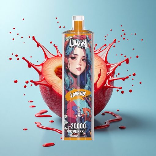 Uwin Shisha Hookah Crystal 20000 Puffs Любов 66 Мрежов Намотка 22мл