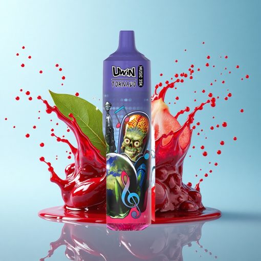 Uwin Tornado 35K Music Puffs Черешова Кола Меш Торнадо 600mAh Type-C